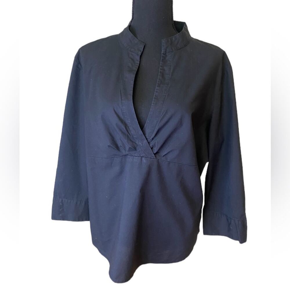 Talbots ‘stretch’ long sleeve tunic, black, size XL